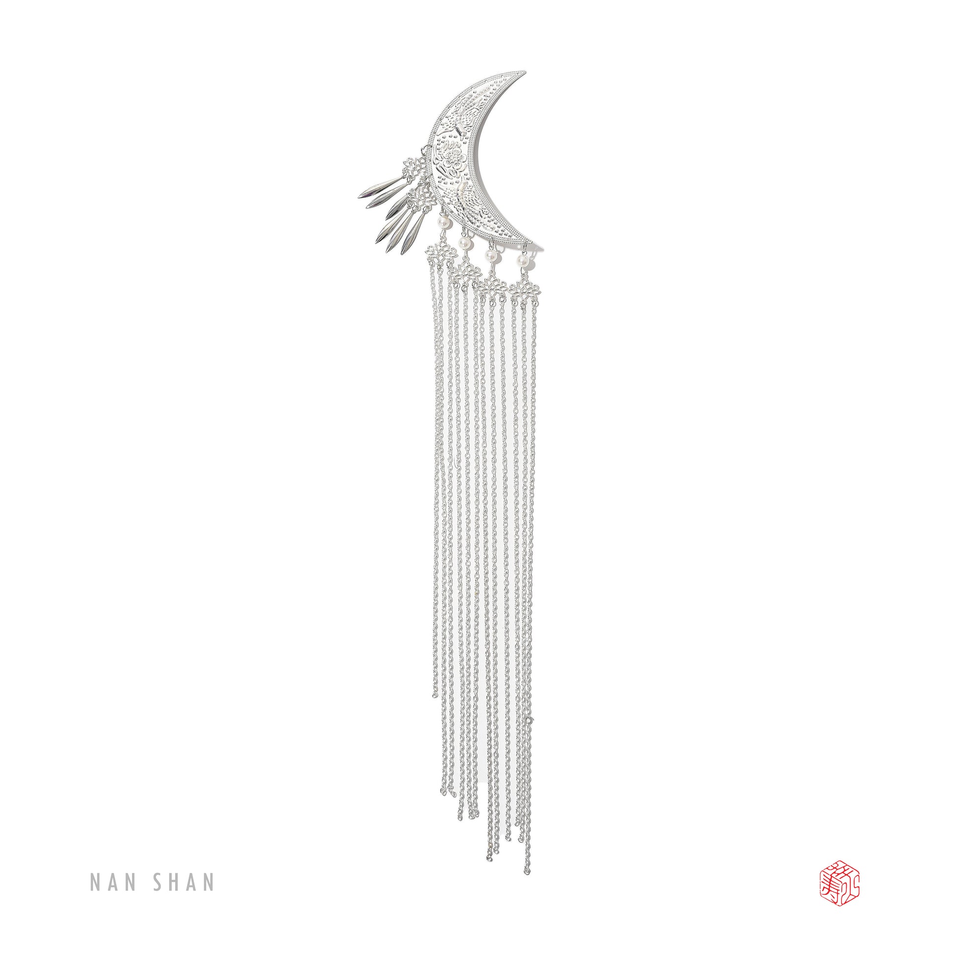 Feather of the Moon – Hair Pin