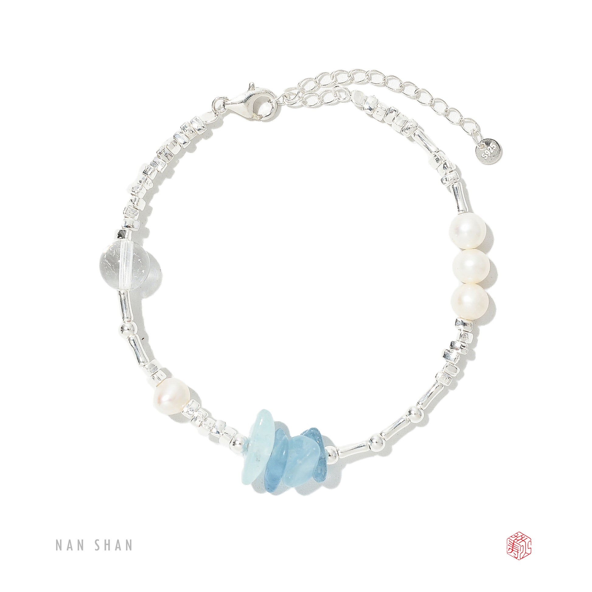 Morning Over The Sea - Bracelet and Earrings Set