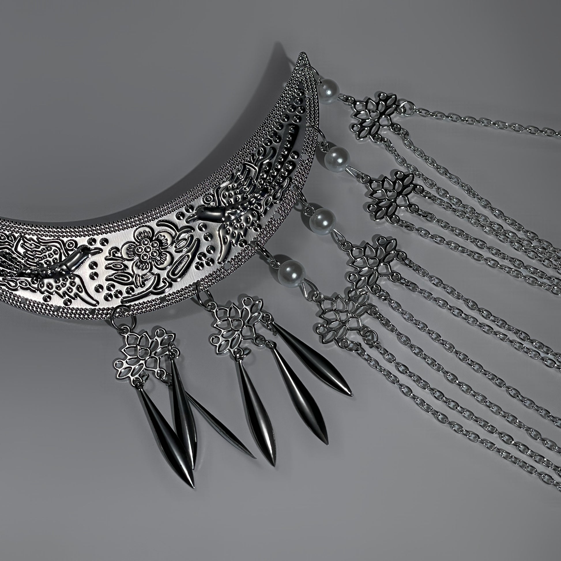 Feather of the Moon – Hair Pin