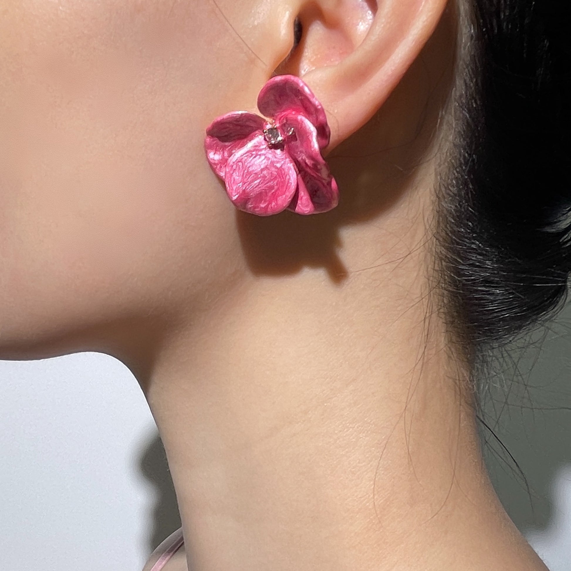 Winter Camellia - Earrings