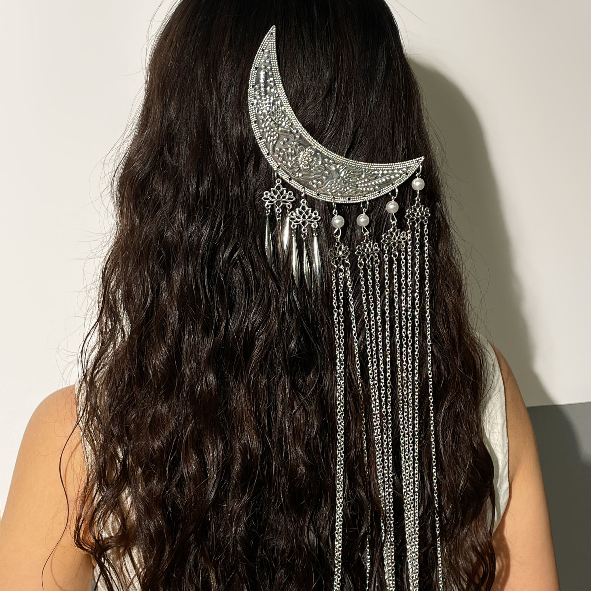 Feather of the Moon – Hair Pin