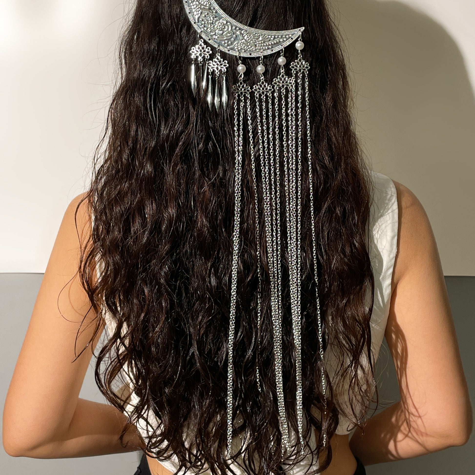 Feather of the Moon – Hair Pin