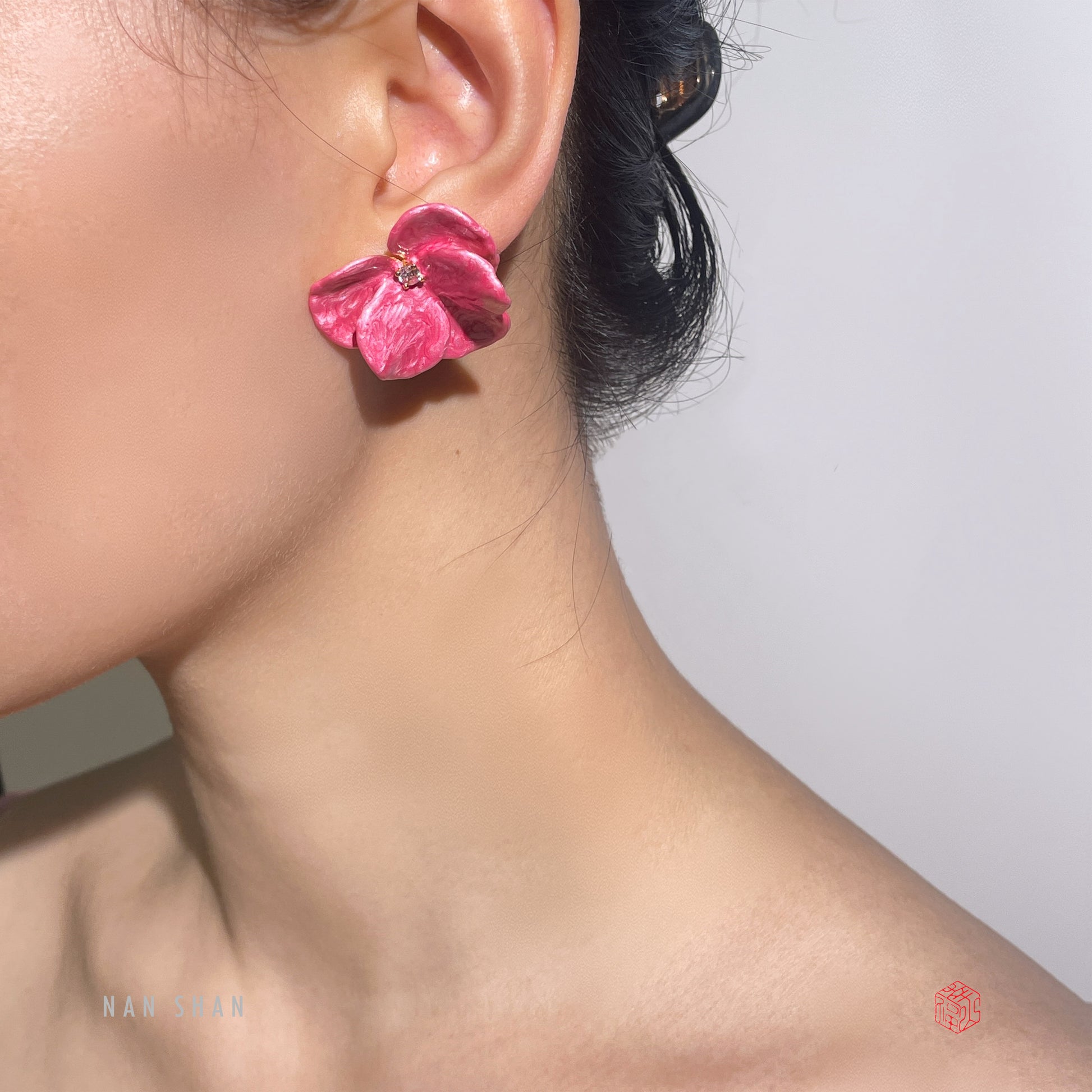 Winter Camellia - Earrings